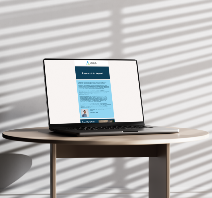 newsletter on computer screen